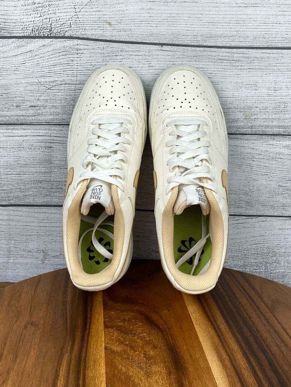 Nike Court Vision Low Next Nature Sail White Sun Club Shoes DH3158-103 Size 9.5